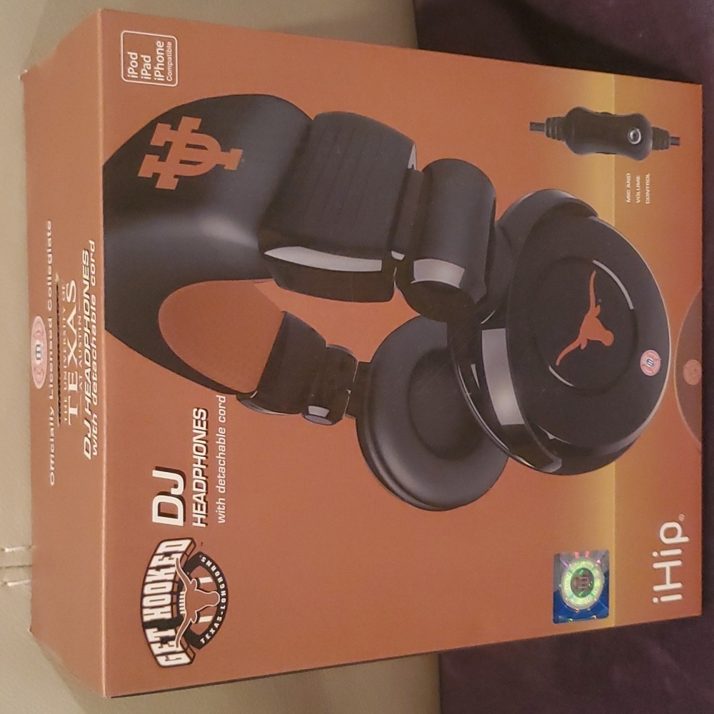 Officially Licensed University of Texas DJ Headphones